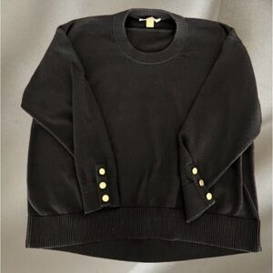 MICHAEL Michael Kors Black Sweater with Gold Accents